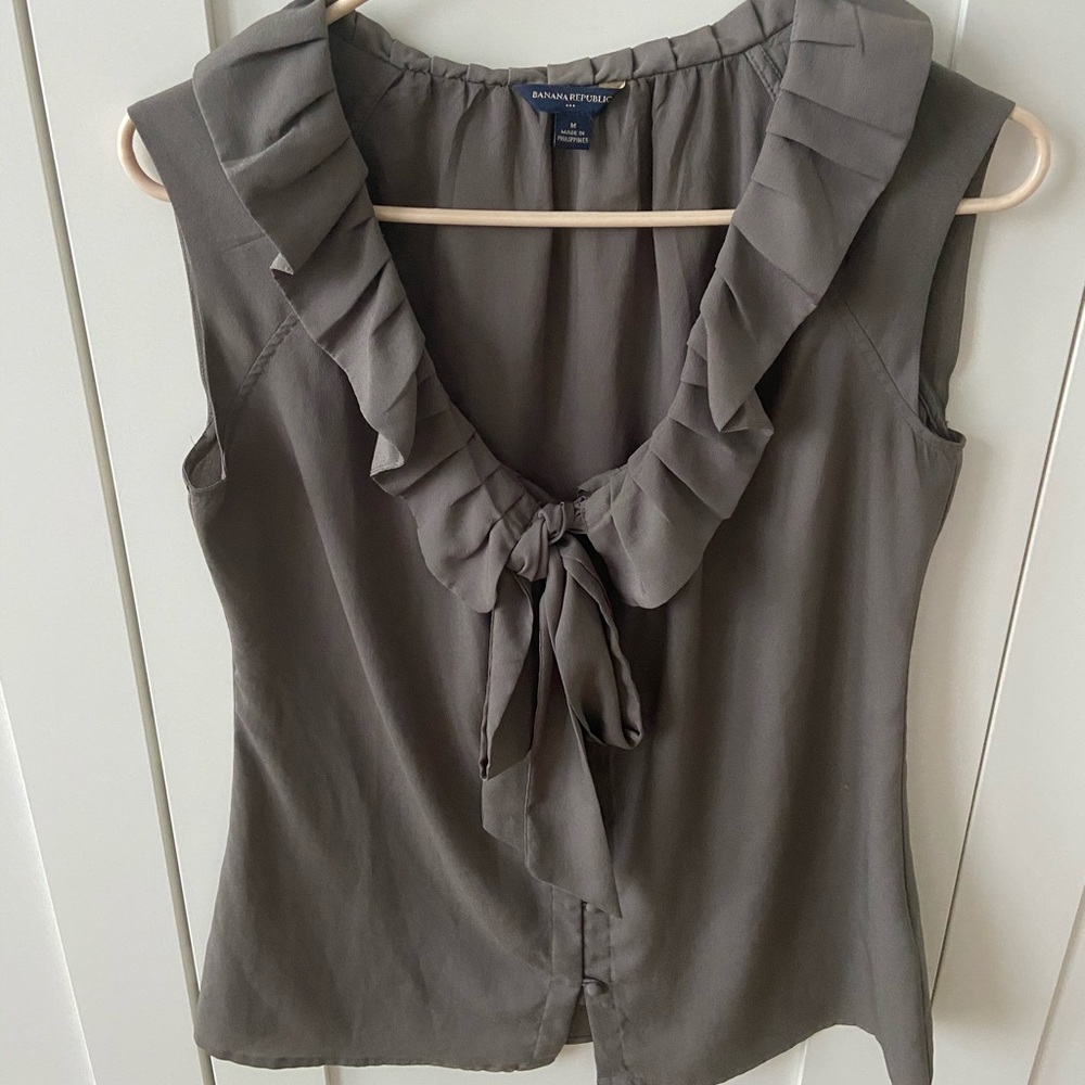 Banana Republic Tie Blouse